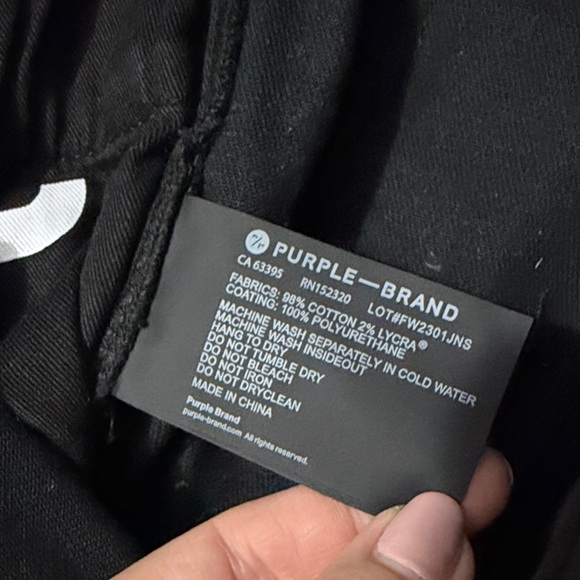 Purple Brand Coated Sleek Black Skinny Jeans for Men Size 31 NWT - Picture 10 of 14